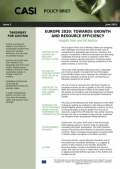 Europe 2020: Towards growth and resource efficiency