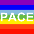 Peace flag CC BY-SA 3.0 taken from https://de.wikipedia.org/wiki/Datei:PACE-flag.svg